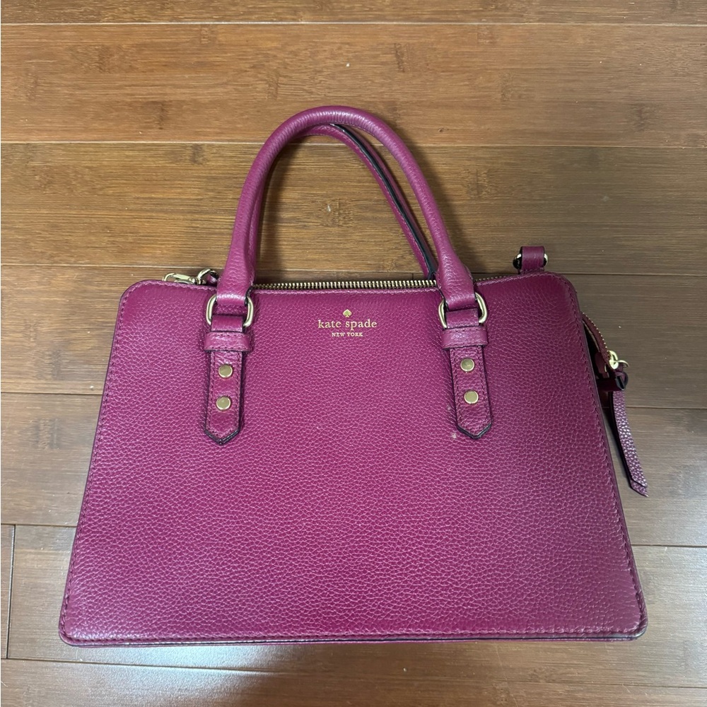 Kate Spade berry colour Leather Handbag